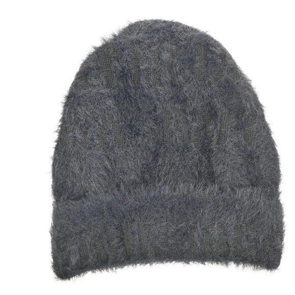BALENCIAGA LOGO Knit Cap Onesize 55/61 Nylon Wool Fur Black 66RL700 main image 10